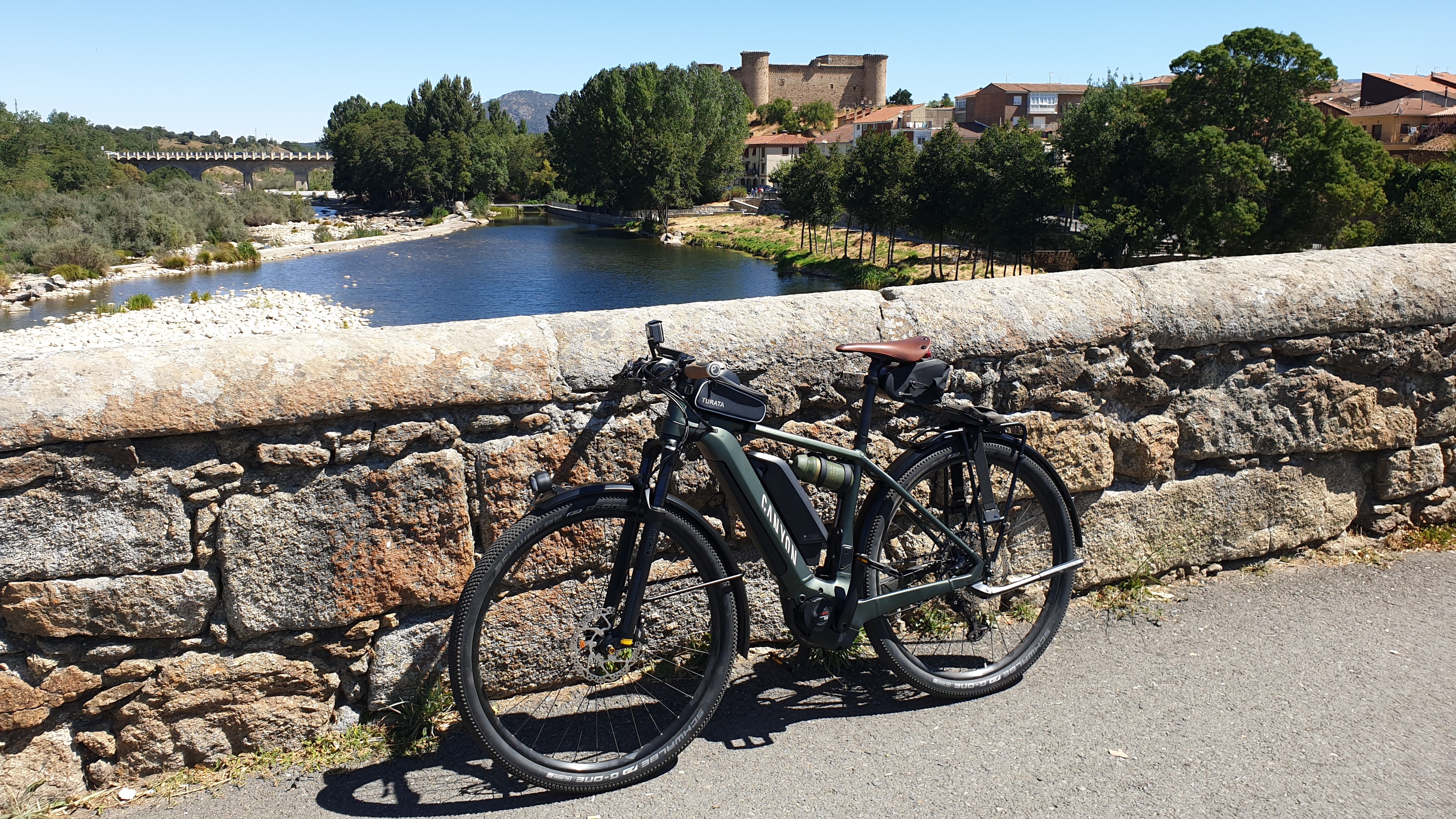 El Barco de Ávila visto desde el río Tormes